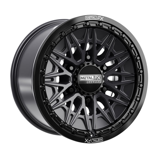 Alpha 6R Beadlock | Satin Black w/ Gloss Black Ring