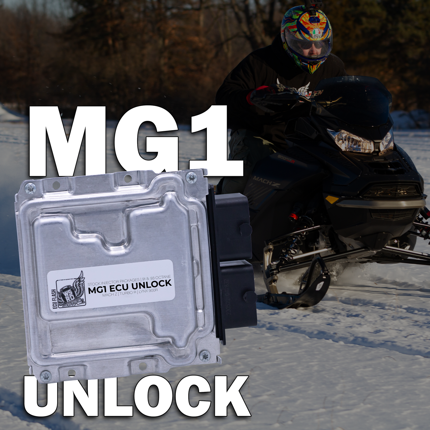 WSRD Stock Injector MG1 ECU Unlock & Flash | 2022-2026 Ski-Doo/Lynx 900R (215-225HP)