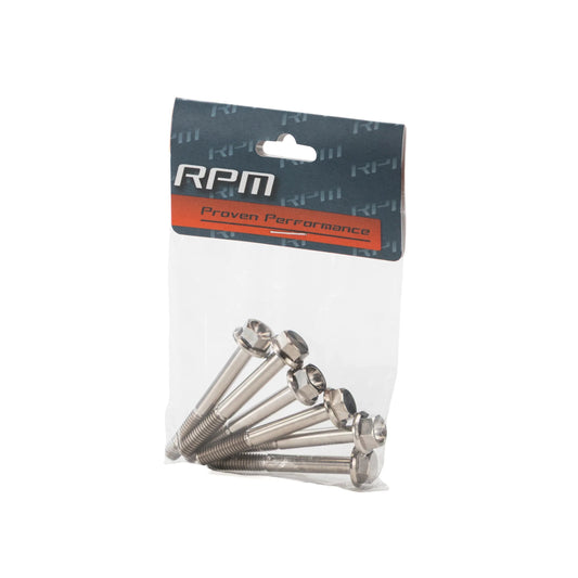 RPM RZR P90x TITANIUM Clutch Cover Bolts (QTY 6) #7517932 Hex Screw Flange M6X1.0X50mm