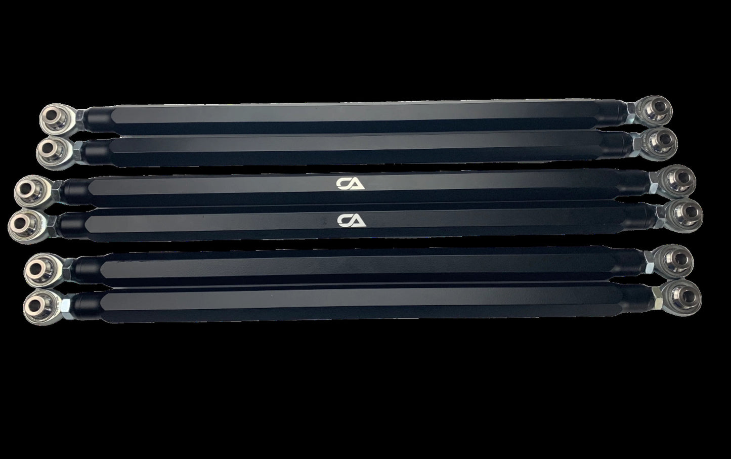 We produce a quality solid Billet aluminum radius rod to replace the weak factory pieces. Our rods are machined from a solid piece of 1.25 Billet hex aluminum. That's right one and a quarter inch of solid Billet aluminum. These rods are larger than majority of similar products on the market, and sure to stand up to the abuse.