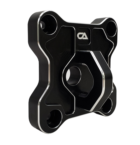 Polaris RZR XP1000 / Turbo Pull Plate / Radius Rod Plate Our Pull plate is machined from a solid piece of aircraft grade 6061 T-6 1.5"x 8" Aluminum bar stock. We then machine both pieces, send them out for anodize and then round all of our corners to give it a look that really pops and will wow anyone