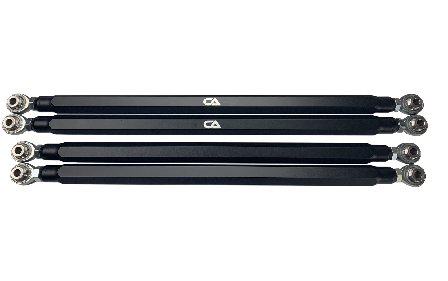 Can-Am X3 Billet Rear Radius Rod Set We produce a quality solid Billet aluminum radius rod to replace the weak factory pieces. Our rods are machined from a solid piece of 1.25 Billet hex aluminum. That's right one and a quarter inch of solid Billet aluminum. These rods are larger than majority of similar products on the market, and sure to stand up to the abuse.