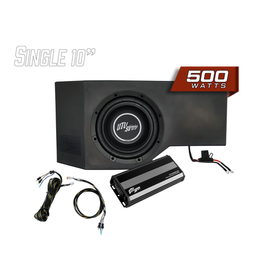 Can-Am® Defender HD10 500W Single Side 10" Subwoofer Kit | UTVS-DEF-SUB-500