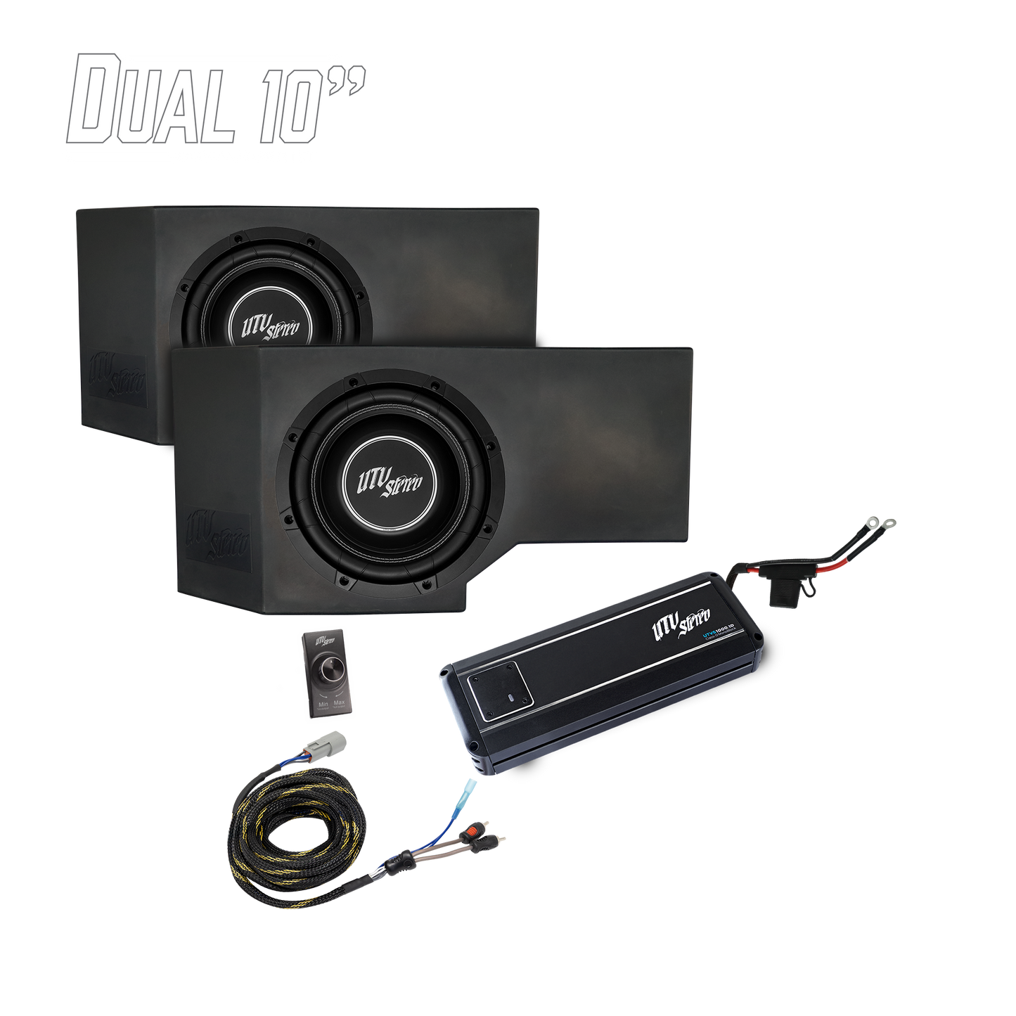 Can-Am® Defender HD11 1000W Dual 10" Subwoofer Kit | UTVS-DEF2-1000-2-GO