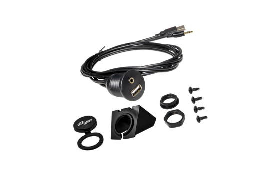 USB & Auxiliary Flush Mount Adapter for Source Units | UTVS-USB/AUX-FLMT