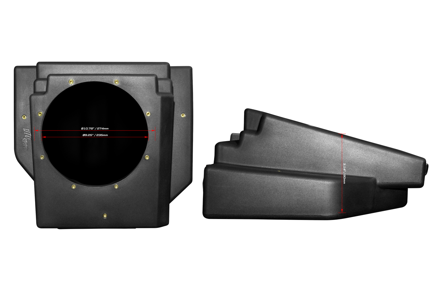 Can-Am® Maverick R 10" Rear Driver Subwoofer Enclosure (4-SEAT MODELS) – Unloaded | UTVS-R-ENC-DRIVER-4R