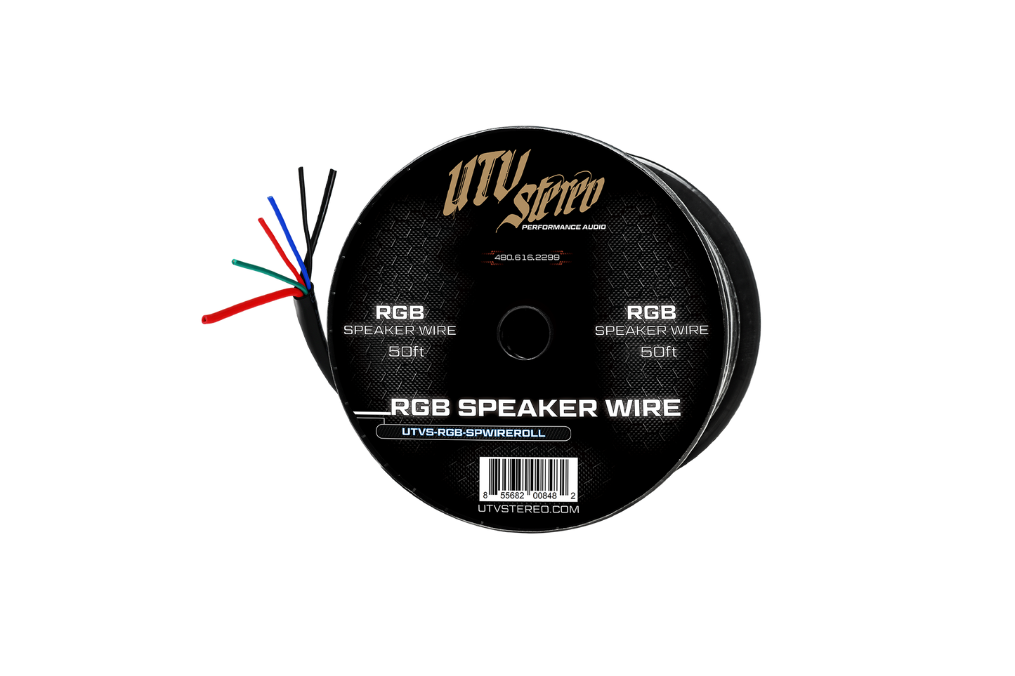 6 Conductor RGB Speaker Wire - 50' | UTVS-RGB-SPWIRE-50