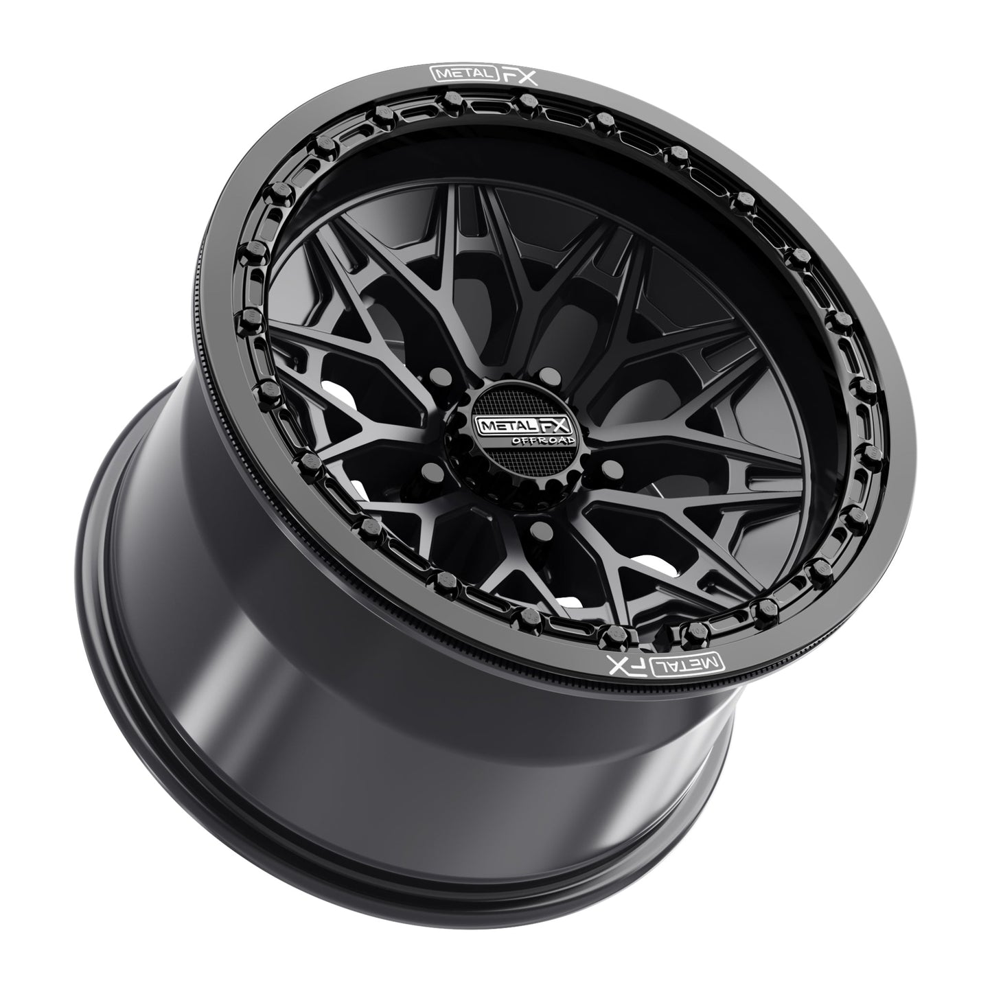 Alpha R Beadlock | Satin Black w/ Gloss Black Ring