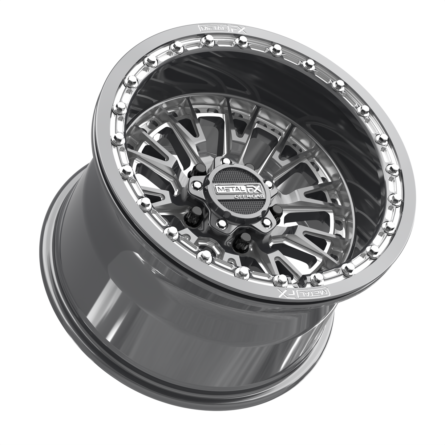 Slayer R Beadlock | Gunmetal Contrast Cut + Center Cap Spacer