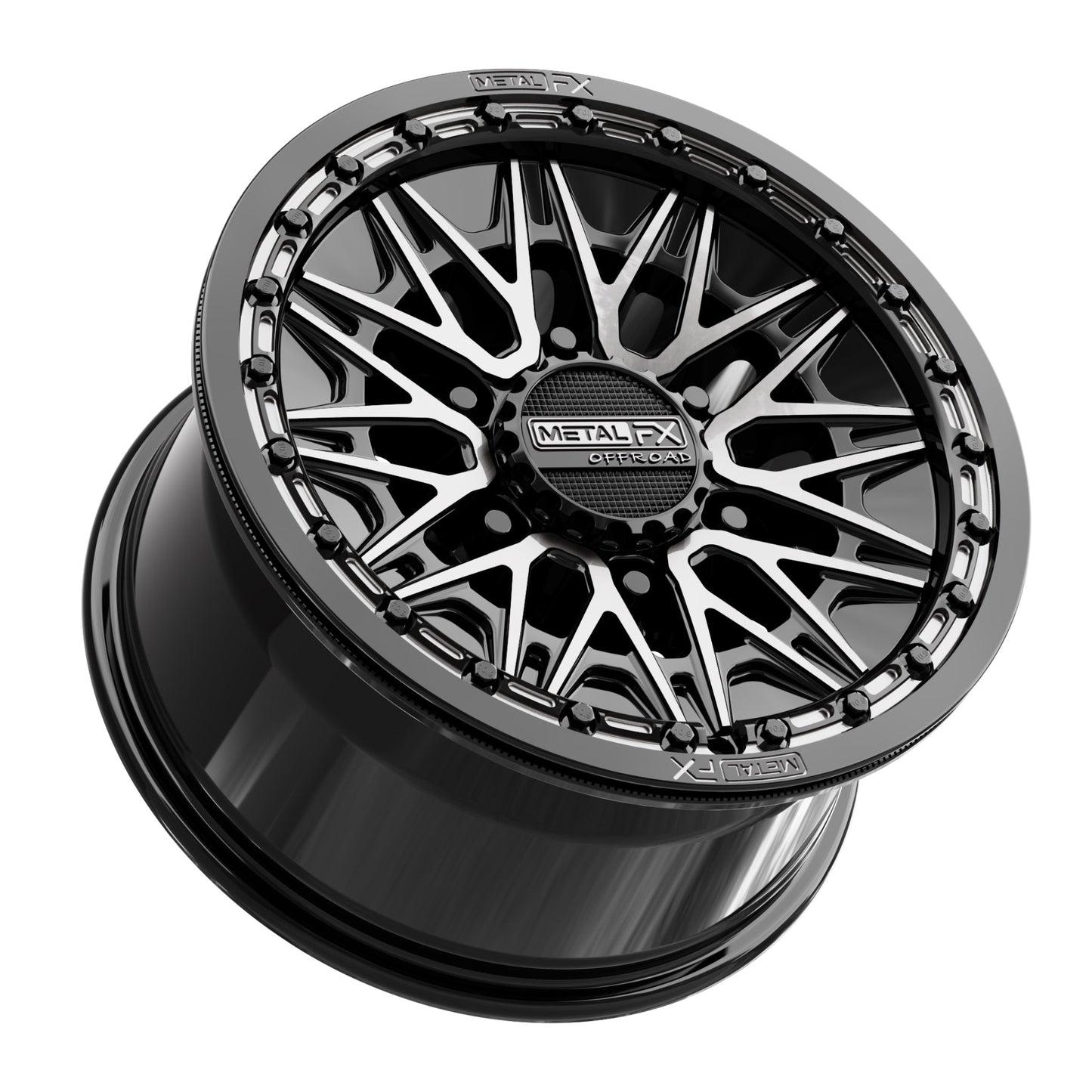 Alpha 6R Beadlock | Gloss Black DDT Face