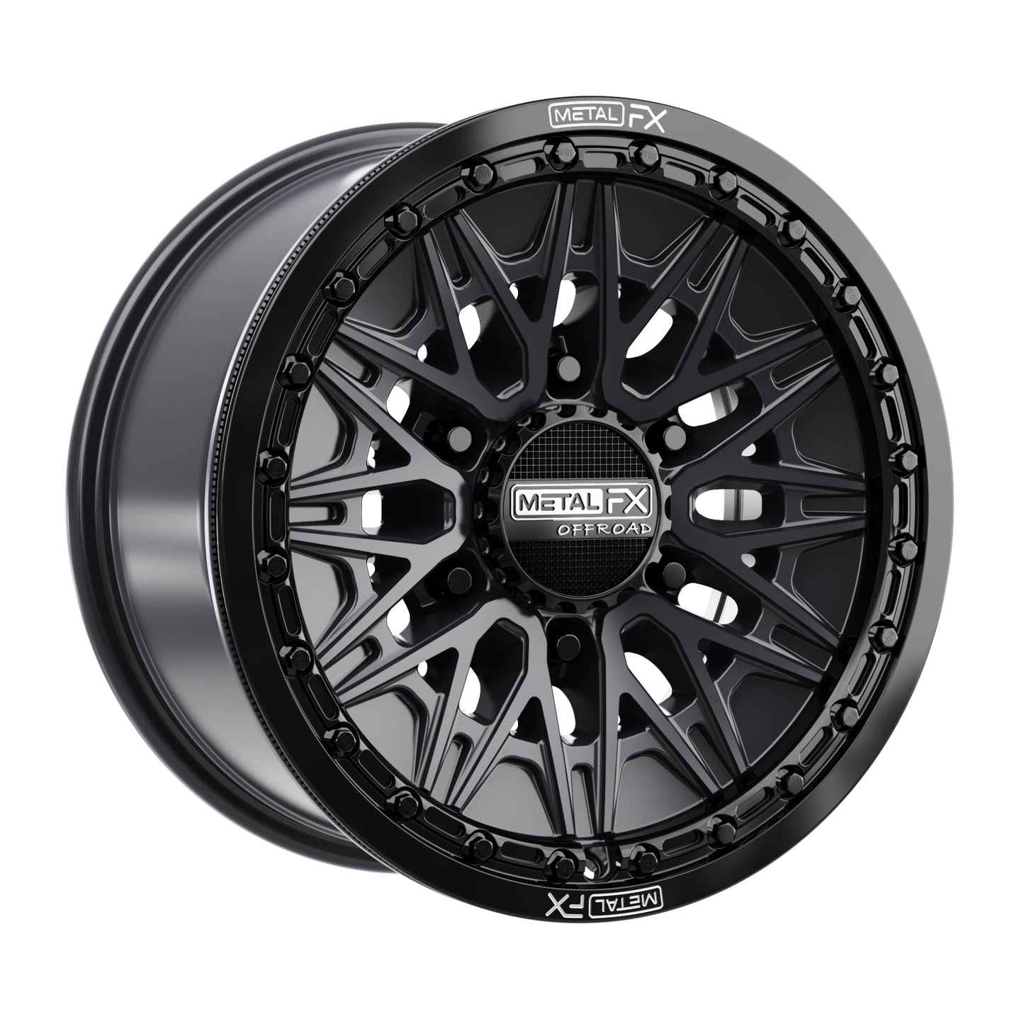 Alpha 6R Beadlock | Satin Black w/ Gloss Black Ring