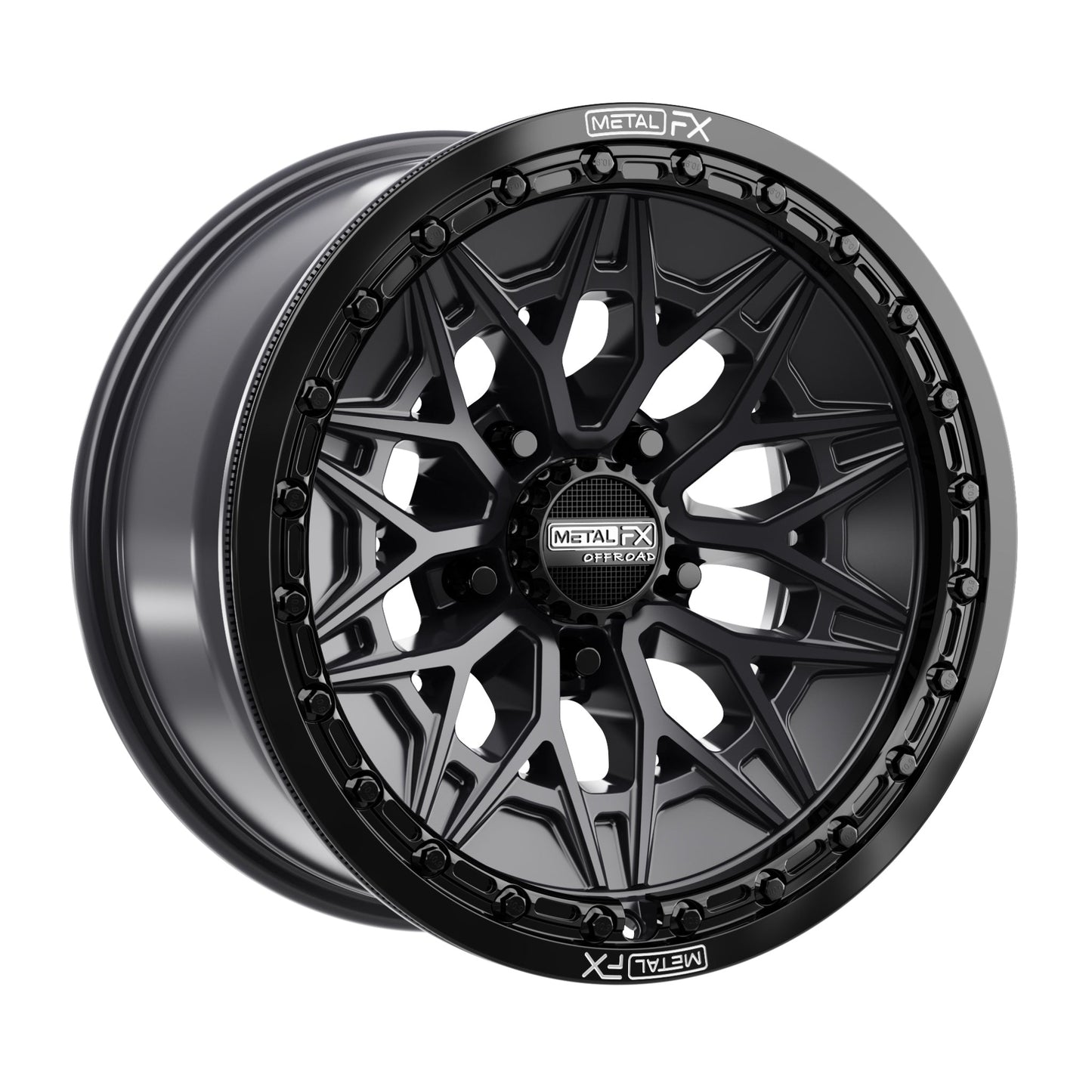 Alpha R Beadlock | Satin Black w/ Gloss Black Ring