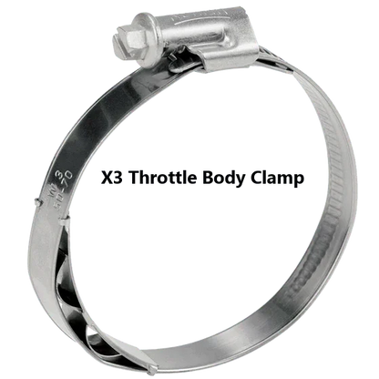 Can Am Maverick X3 Turbo R & RR Stainless Charge Tube Clamp Set - RPM SXS