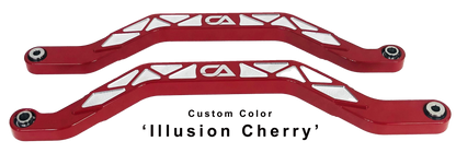 Honda Talon X and R Billet High Clearance Radius Rods | CA Tech USA Our high clearance rods were designed with strength, dependability, and affordability all in mind. Our rods finish in the absolute largest rods on the market. We have a finished thickness of 1.25 inches throughout the entire center of the rod where it really counts, and a finished height of the rod at over 1.5 inches. Our rods also boast a full 3 INCHES OF ADDED GROUND CLEARANCE