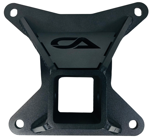 Honda Talon Hitch Receiver Plate is made from ¼” inch Laser Quality HRPO Steel and receives a 2” hitch tube. The fully welded bracing design gives it the strength to take a beating over and over. Powder coated to protect from rust and corrosion. Easy installation.  Fits All Honda Talon models Receives a 2” Hitch Tube