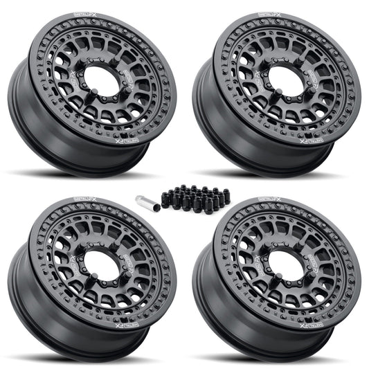 Hitman Beadlock | Satin Black | UTV Wheel Kit