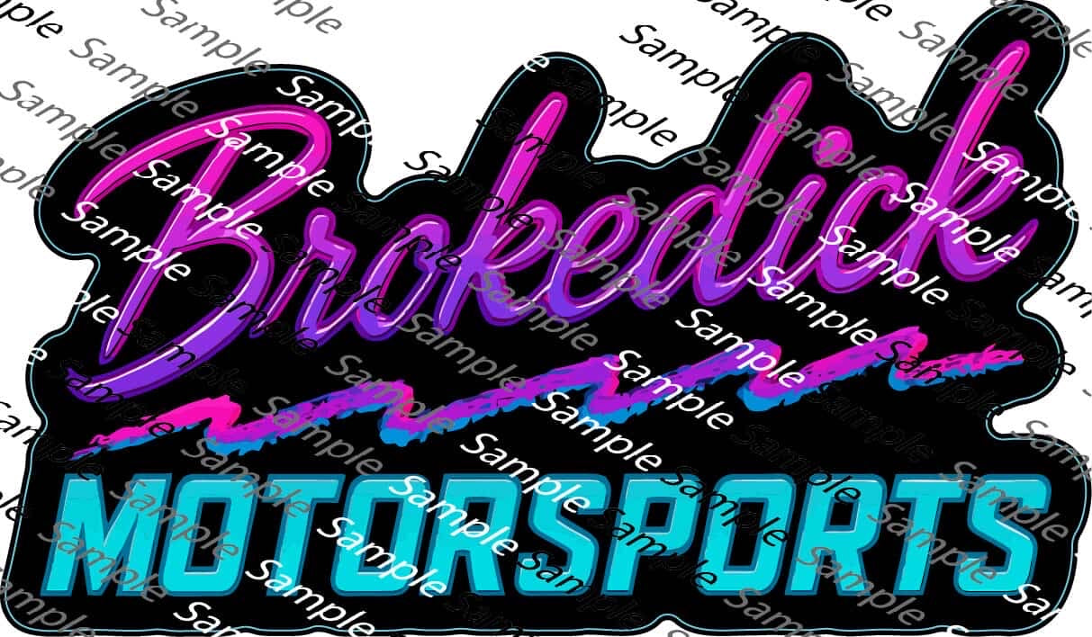Brokedick Motorsports Stickers