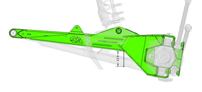 Polaris RZR Turbo R/Pro S Toe Link Delete Trailing Arms