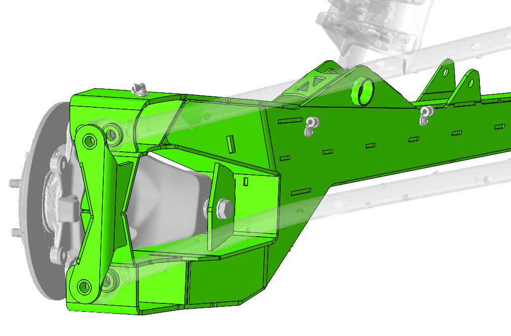 Polaris RZR Turbo R/Pro S Toe Link Delete Trailing Arms