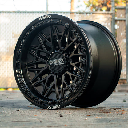 Alpha 6R Beadlock | Satin Black w/ Gloss Black Ring