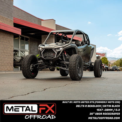 Delta R Beadlock | Satin Black | UTV Wheel Kit