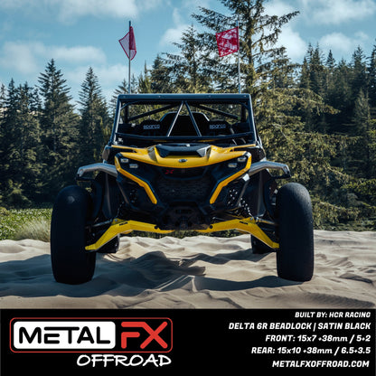 Delta 6R Beadlock | Satin Black | UTV Wheel Kit