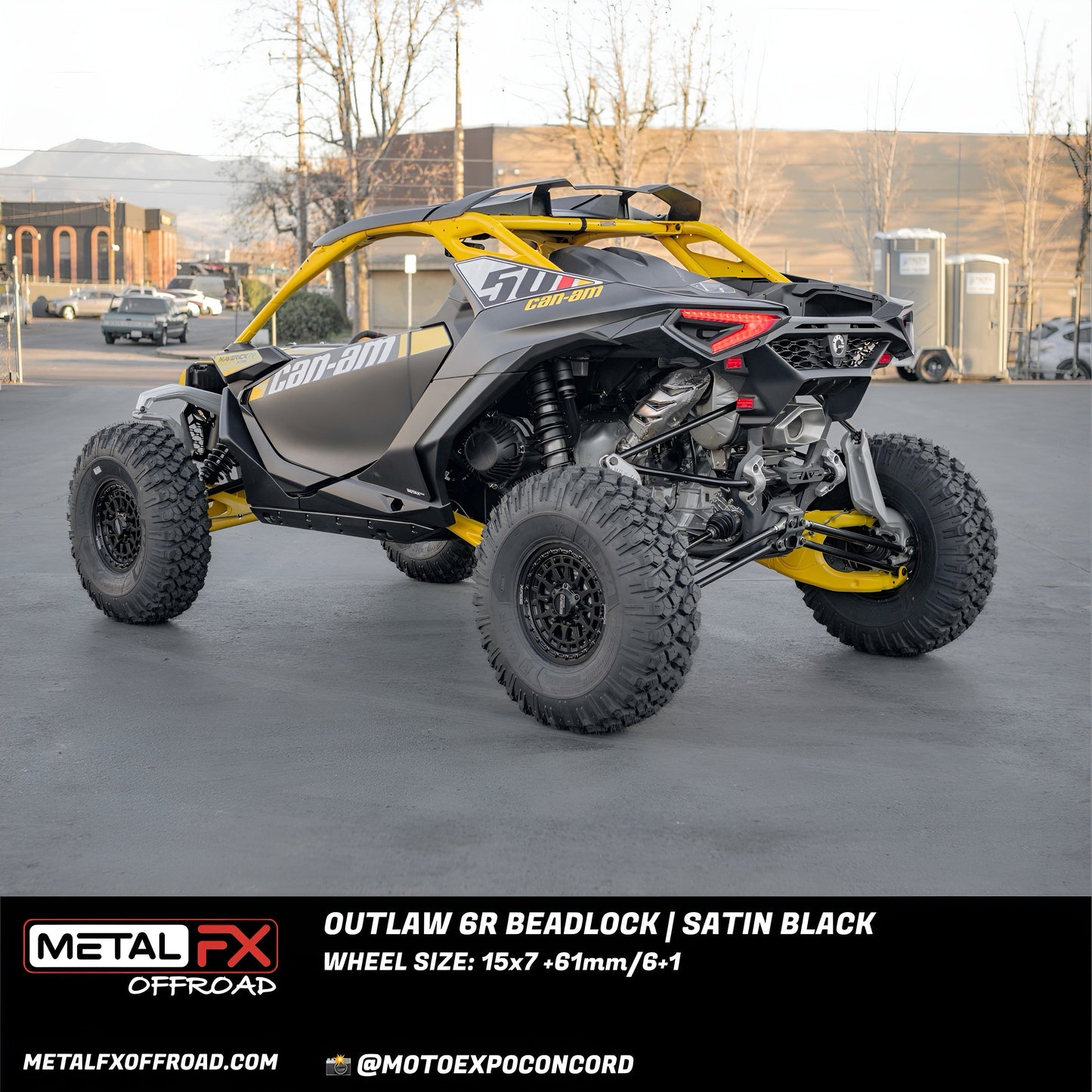 Outlaw 6R Beadlock | Satin Black | UTV Wheel Kit