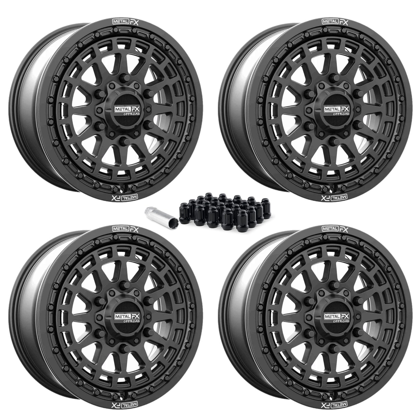 Outlaw 6R Beadlock | Satin Black | UTV Wheel Kit