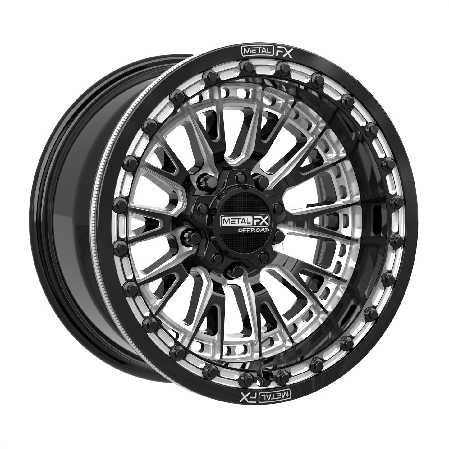 Slayer R Beadlock | Gloss Black Contrast Cut + Center Cap Spacer