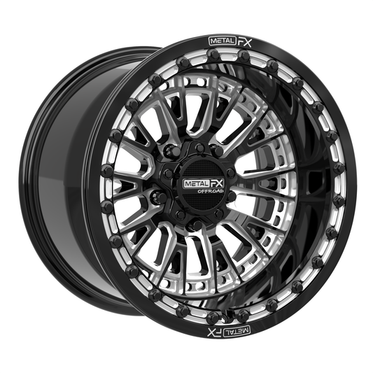 Slayer R Beadlock | Gloss Black Contrast Cut + Center Cap Spacer