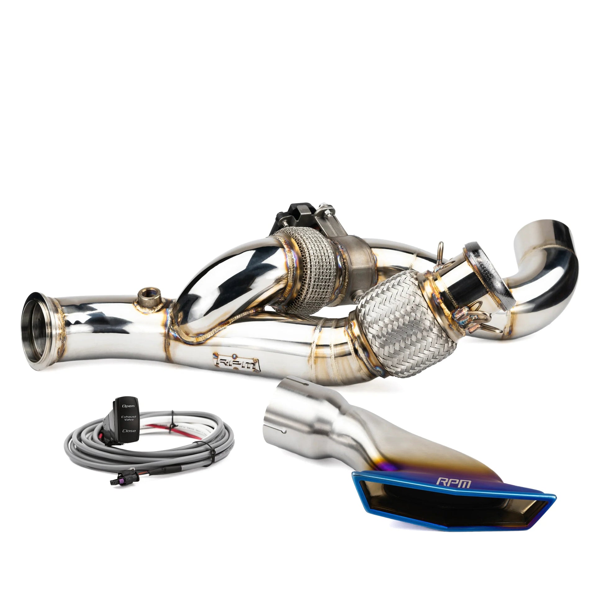RPM Can-Am Maverick R 3" E-Valve Mid Pipe / Electronic Dump Valve
