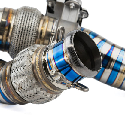 RPM Can-Am Maverick R TITANIUM 3" E-Valve Mid Pipe / Electronic Dump Valve
