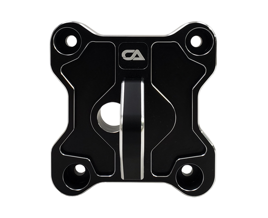 Polaris RZR XP1000 / Turbo Pull Plate / Radius Rod Plate Our Pull plate is machined from a solid piece of aircraft grade 6061 T-6 1.5"x 8" Aluminum bar stock. We then machine both pieces, send them out for anodize and then round all of our corners to give it a look that really pops and will wow anyone