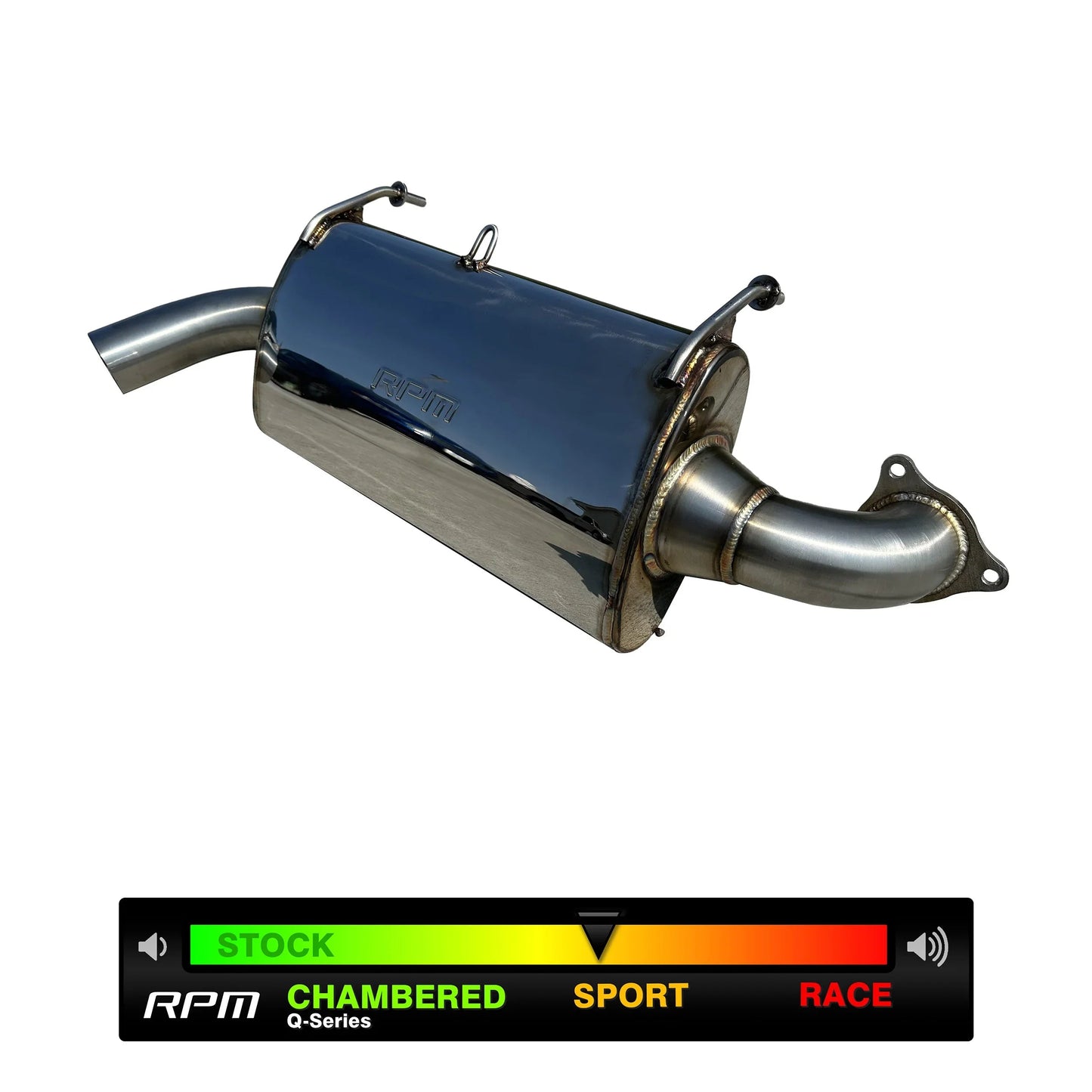 2016-2022 Polaris RZR XPT Turbo Sport Muffler, Slip-On Sport Muffler