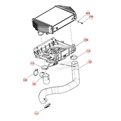 WSRD Upper Silicone Charge Tube | Can-Am X3