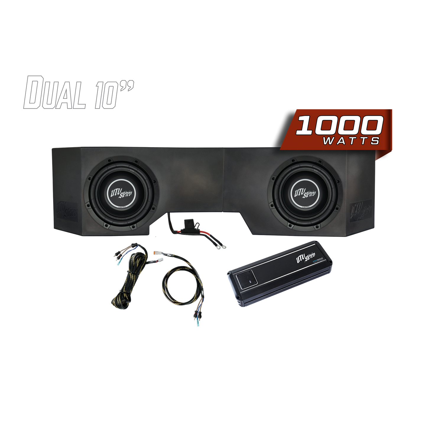 Can-Am® Defender HD10 1000W Dual 10" Subwoofer Kit | UTVS-DEF-SUB-1000-2