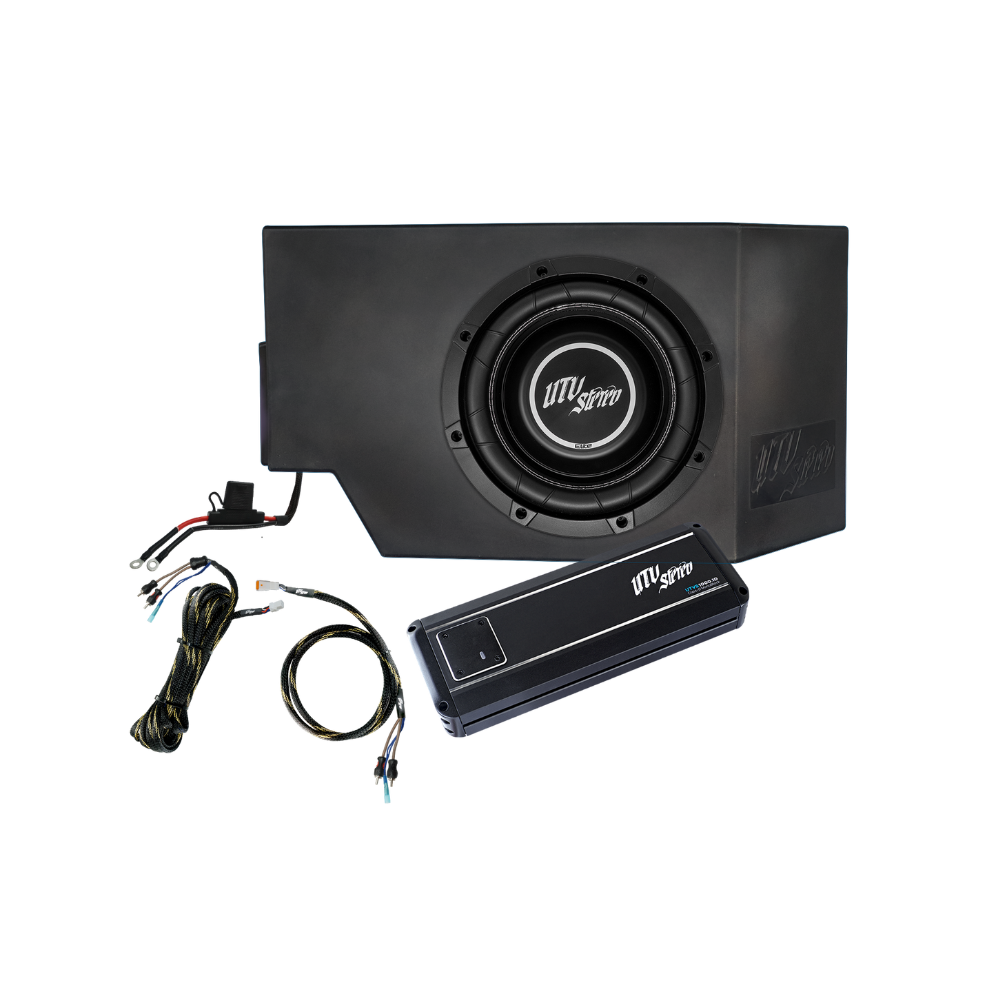 Can-Am® Defender HD10 1000W Single Passenger Side 10" Subwoofer Kit | UTVS-DEF-SUB-1000