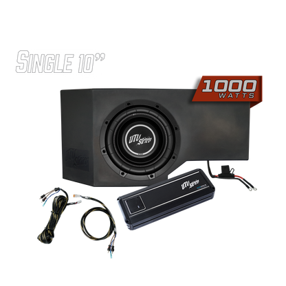 Can-Am® Defender HD10 1000W Single Passenger Side 10" Subwoofer Kit | UTVS-DEF-SUB-1000
