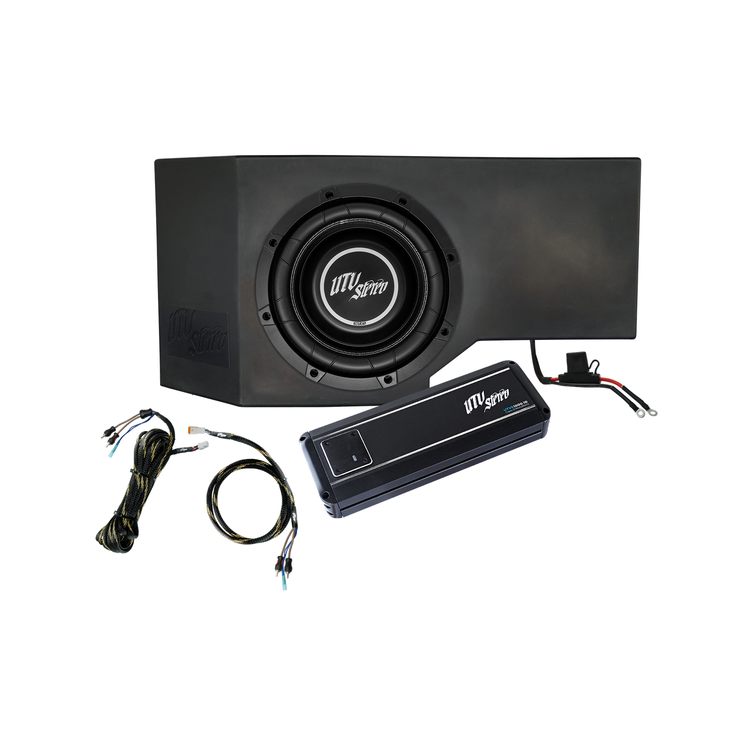 Can-Am® Defender HD10 1000W Single Passenger Side 10" Subwoofer Kit | UTVS-DEF-SUB-1000