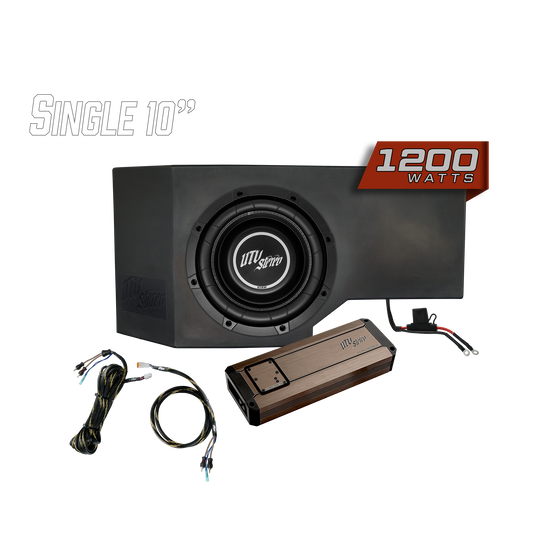Can-Am® Defender HD10 1200W Single Side 10" Subwoofer Kit  | UTVS-DEF-SUB-1200