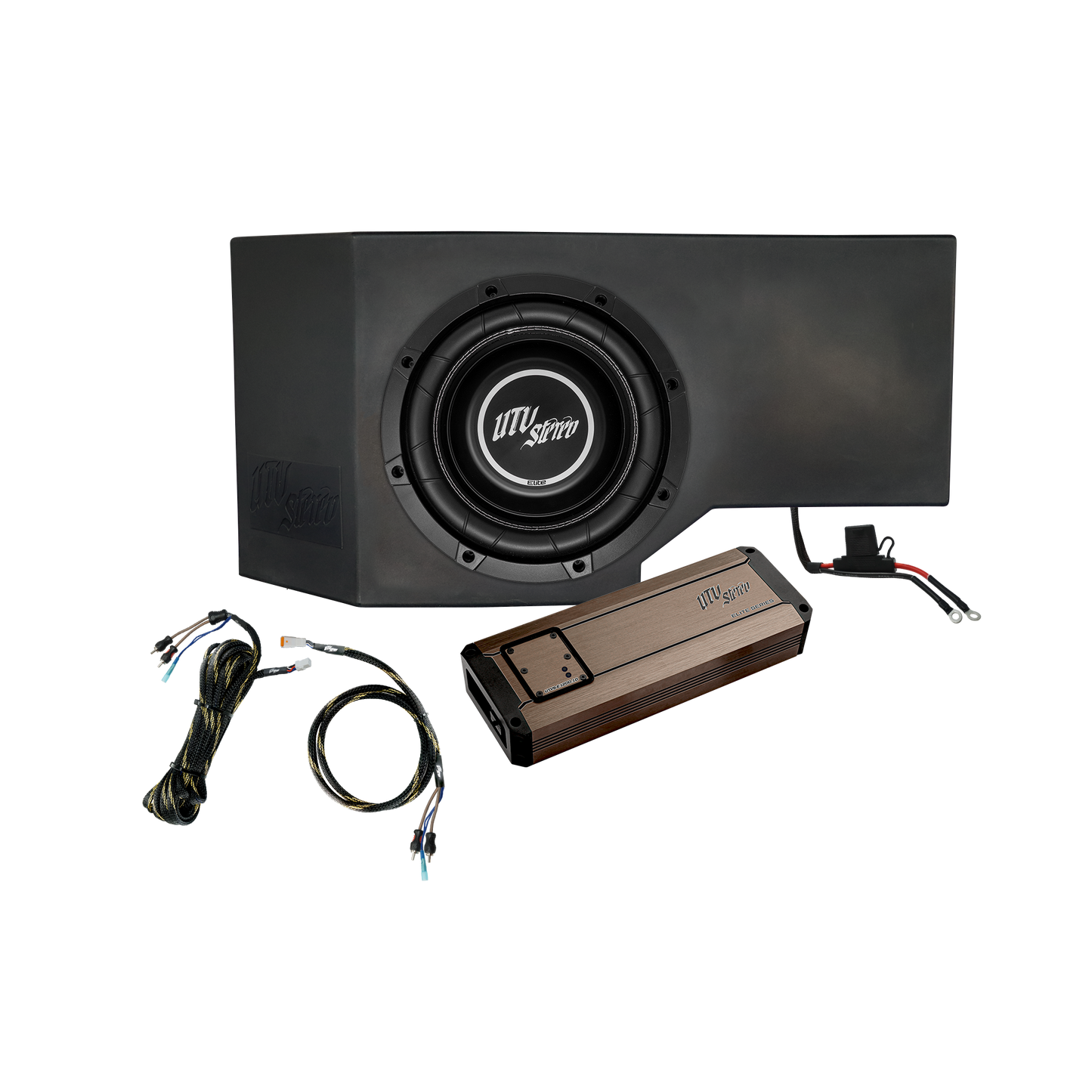 Can-Am® Defender HD10 1200W Single Side 10" Subwoofer Kit  | UTVS-DEF-SUB-1200
