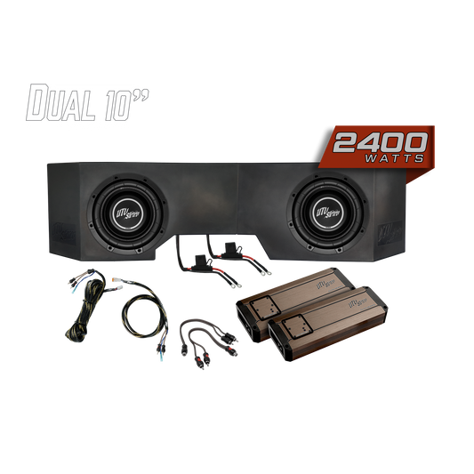 Can-Am® Defender HD10 2400W Dual 10"Subwoofer Kit | UTVS-DEF-SUB-2400-2