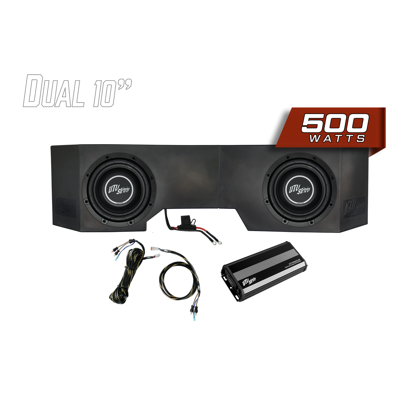 Can-Am® Defender HD10 500W Dual 10" Subwoofer Kit | UTVS-DEF-SUB-500-2