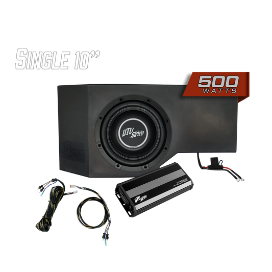 Can-Am® Defender HD10 500W Single Side 10" Subwoofer Kit | UTVS-DEF-SUB-500
