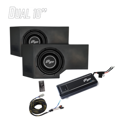 Can-Am® Defender HD11 1000W Dual 10" Subwoofer Kit | UTVS-DEF2-1000-2-GO
