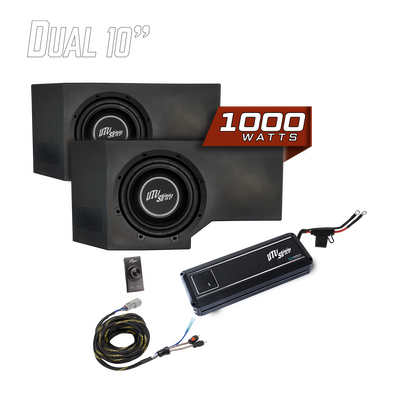Can-Am® Defender HD11 1000W Dual 10" Subwoofer Kit | UTVS-DEF2-1000-2-GO