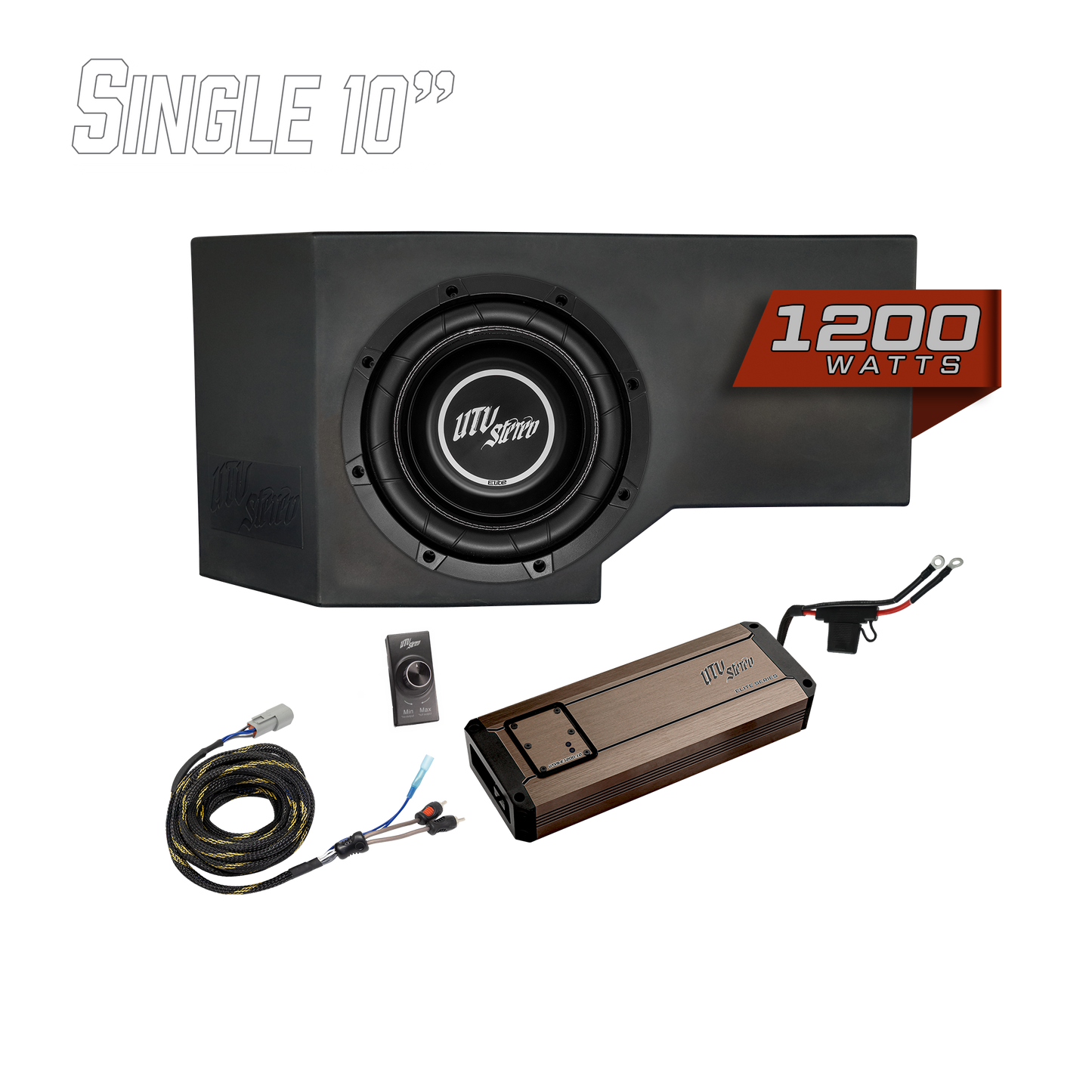 Can-Am® Defender HD11 1200W Single 10" Subwoofer Kit | UTVS-DEF2-1200-1-GO