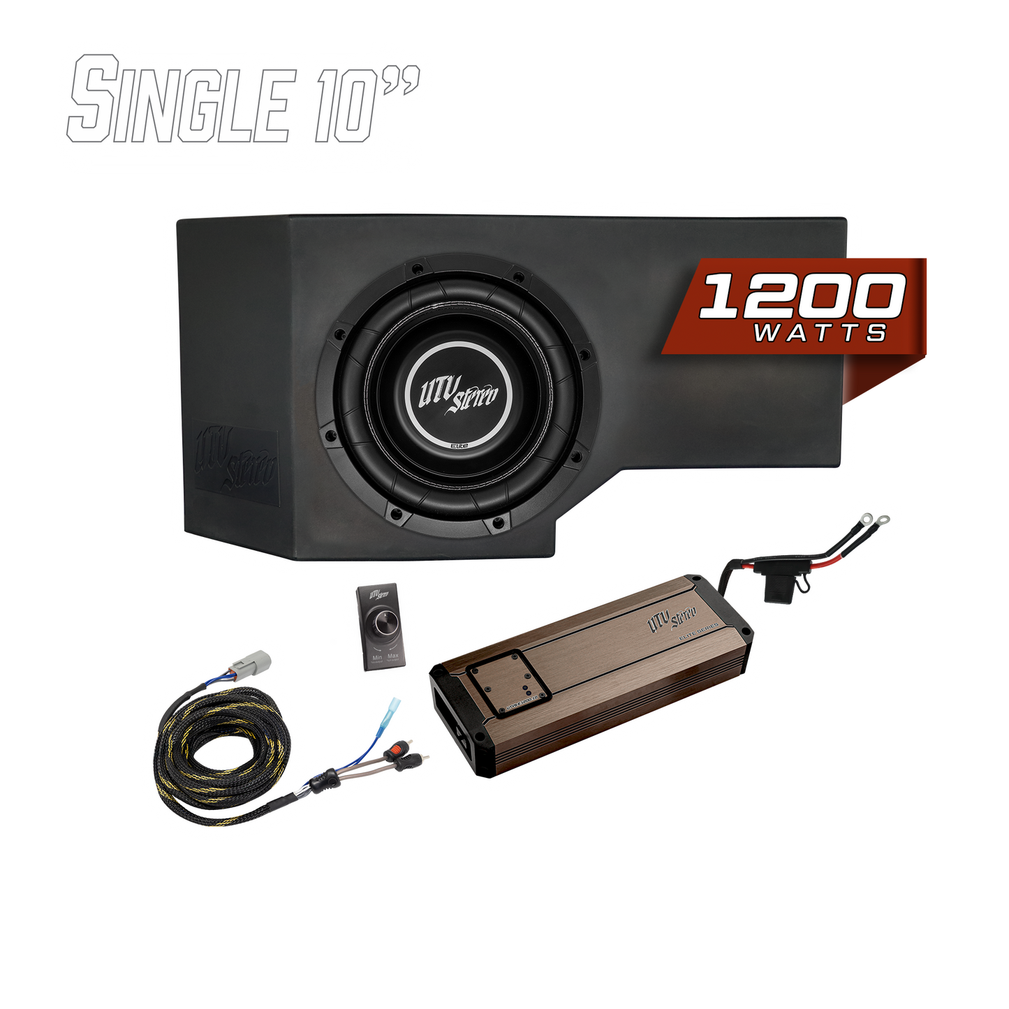 Can-Am® Defender HD11 1200W Single 10" Subwoofer Kit | UTVS-DEF2-1200-1-GO