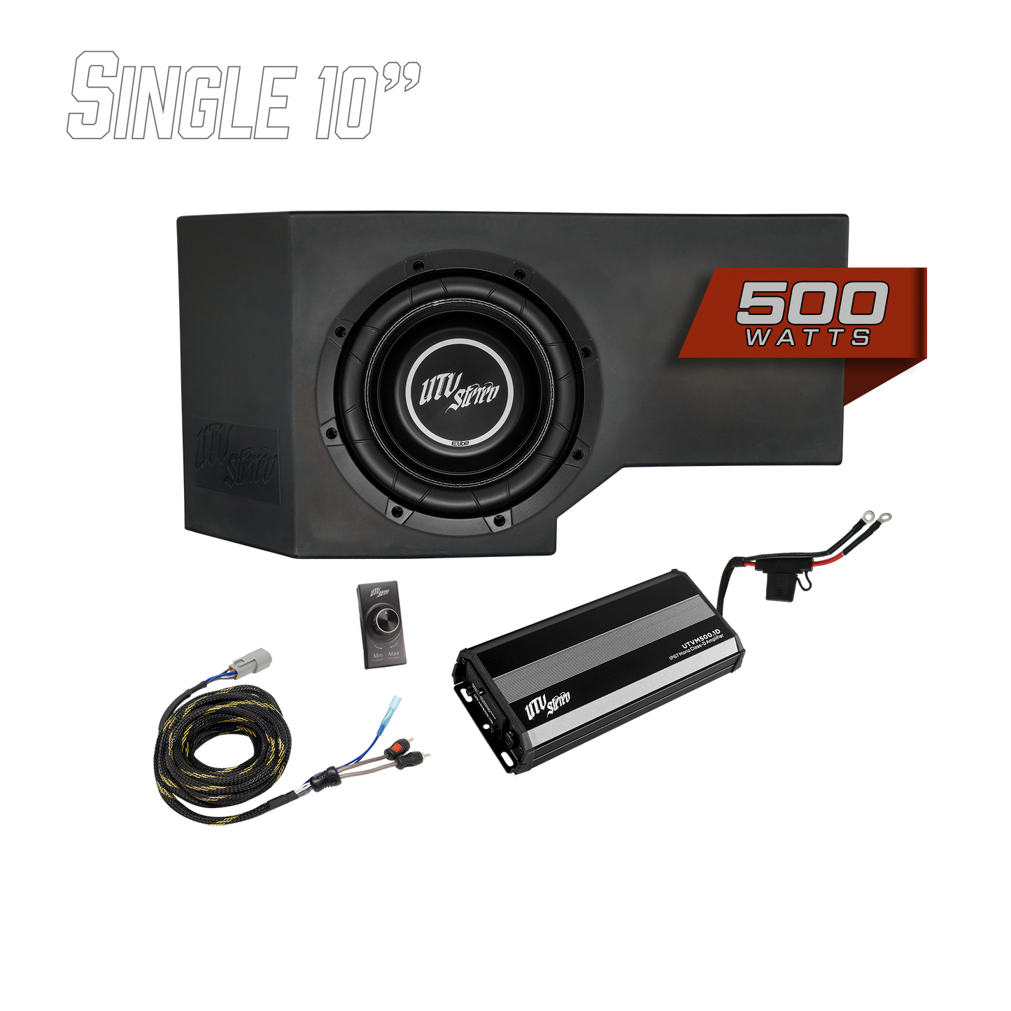 Can-Am® Defender HD11 500W Single 10" Subwoofer Kit | UTVS-DEF2-500-1-GO