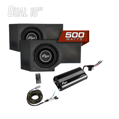 Can-Am® Defender HD11 500W Dual 10" Subwoofer Kit | UTVS-DEF2-500-2-GO